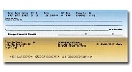 Imagem de uma folha de cheque