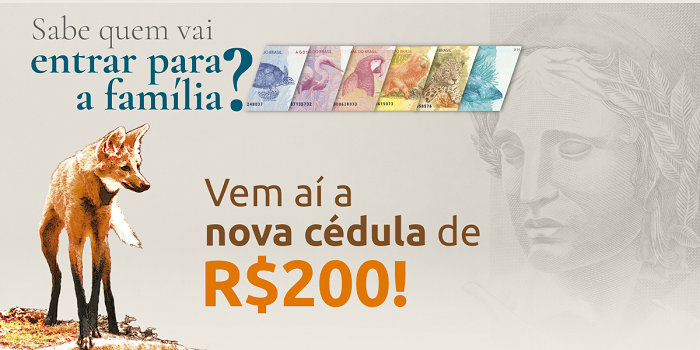 Itens de segurança da cédula do Real - R$ 20 