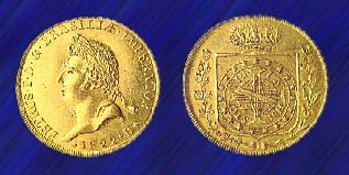 6,400 réis (Commemorative Coronation Coin) 1822